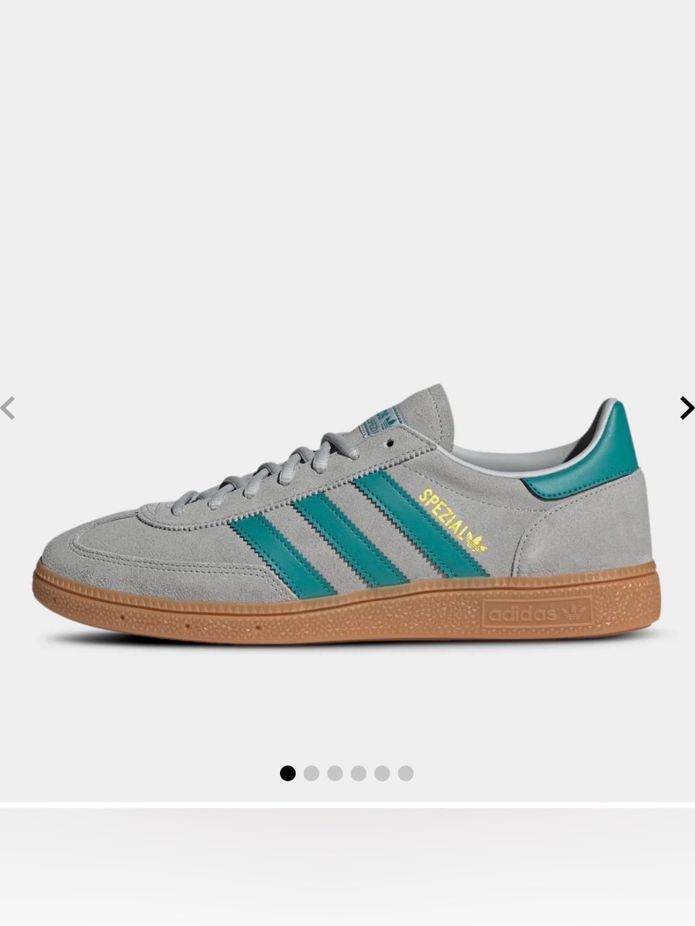 Adidas lifestyle sneakers size 6.5 men handball Spezial grey pure tea gold new